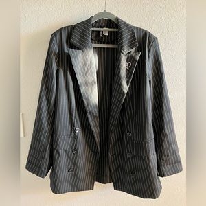 H&M PINSTRIPE BLAZER blackpink NWT S